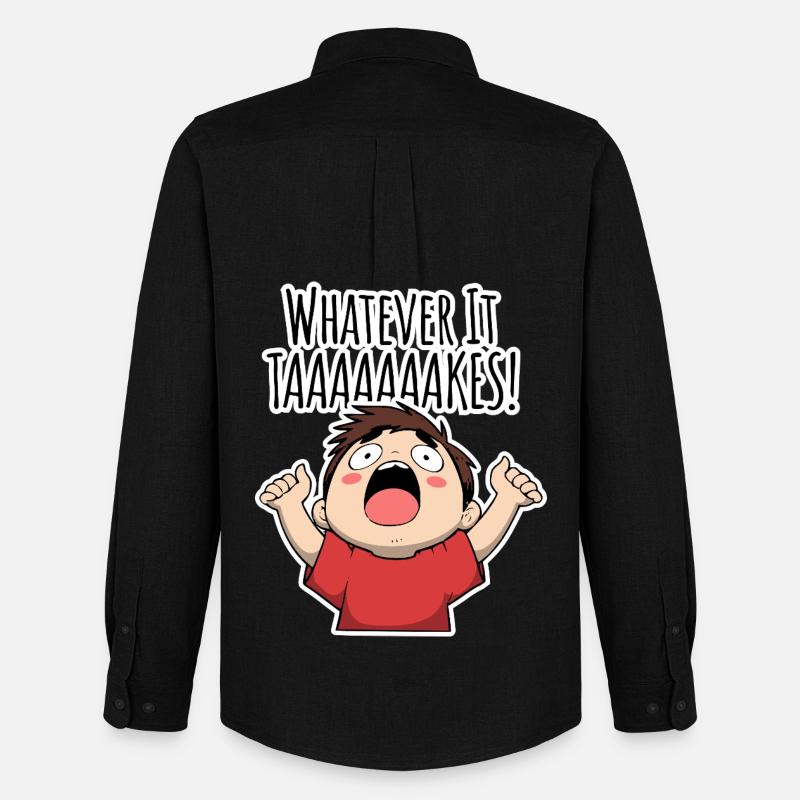 Whatever it TAAAAAKES! - Männer Oxford Hemd von Stanley/Stella - Schwarz