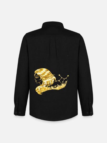 Zodiac sign Virgo - Men's Oxford Shirt by Stanley/Stella - black