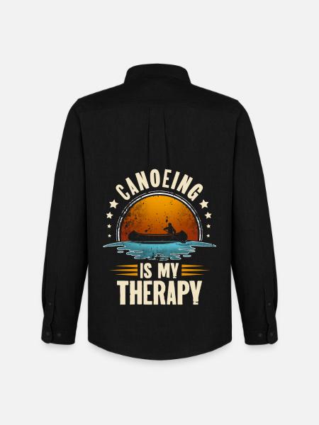 Canoeing Canoeing Canoeing - Men's Oxford Shirt by Stanley/Stella - black
