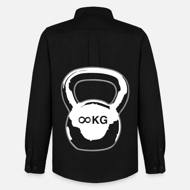 Kettlebell - Männer Oxford Hemd von Stanley/Stella - Schwarz