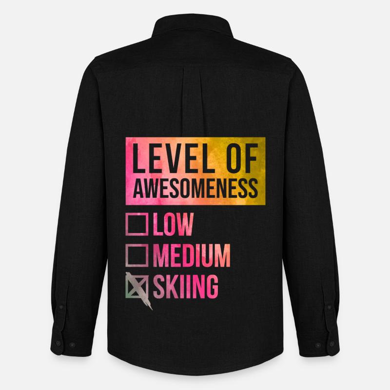 Ski - Men's Oxford Shirt by Stanley/Stella - black