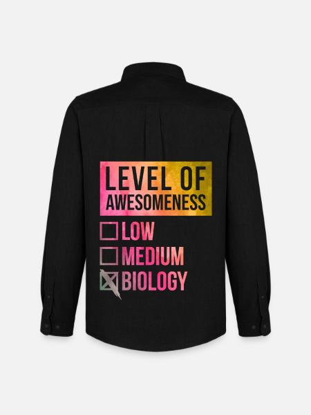 Biology Biology Biology - Men's Oxford Shirt by Stanley/Stella - black