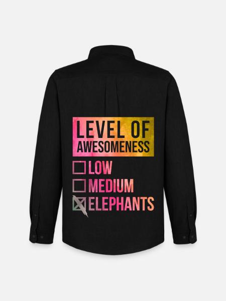 Elephant - Men's Oxford Shirt by Stanley/Stella - black