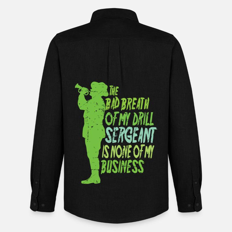 Drill Sergeant - Men's Oxford Shirt by Stanley/Stella - black