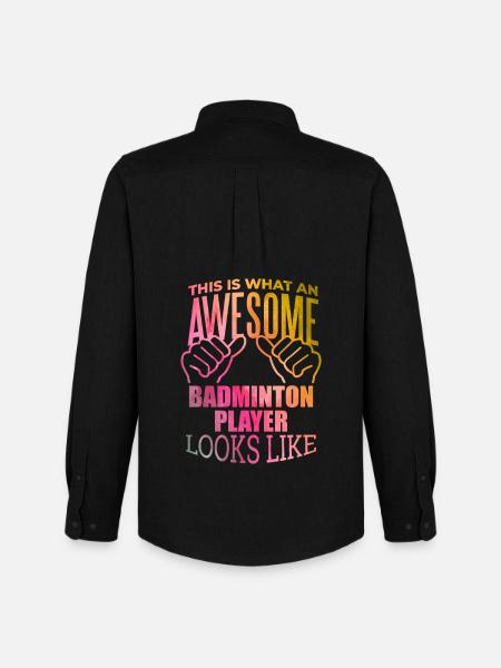 badminton - Chemise Oxford homme Stanley/Stella - noir