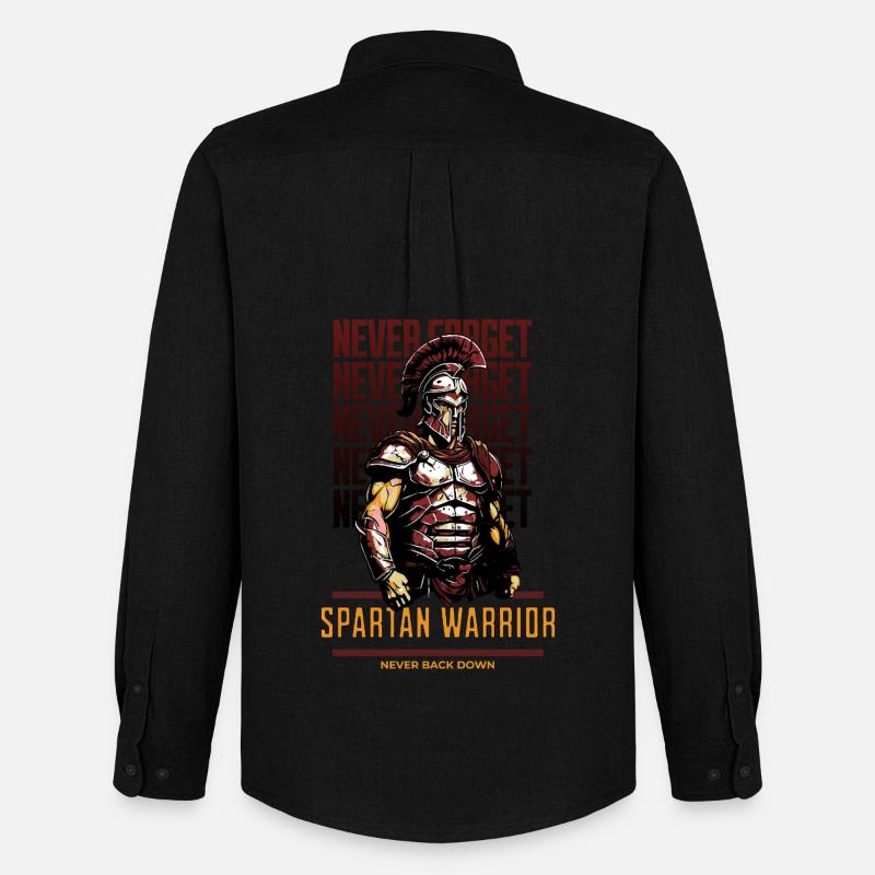 Spartanischer Krieger - Männer Oxford Hemd von Stanley/Stella - Schwarz