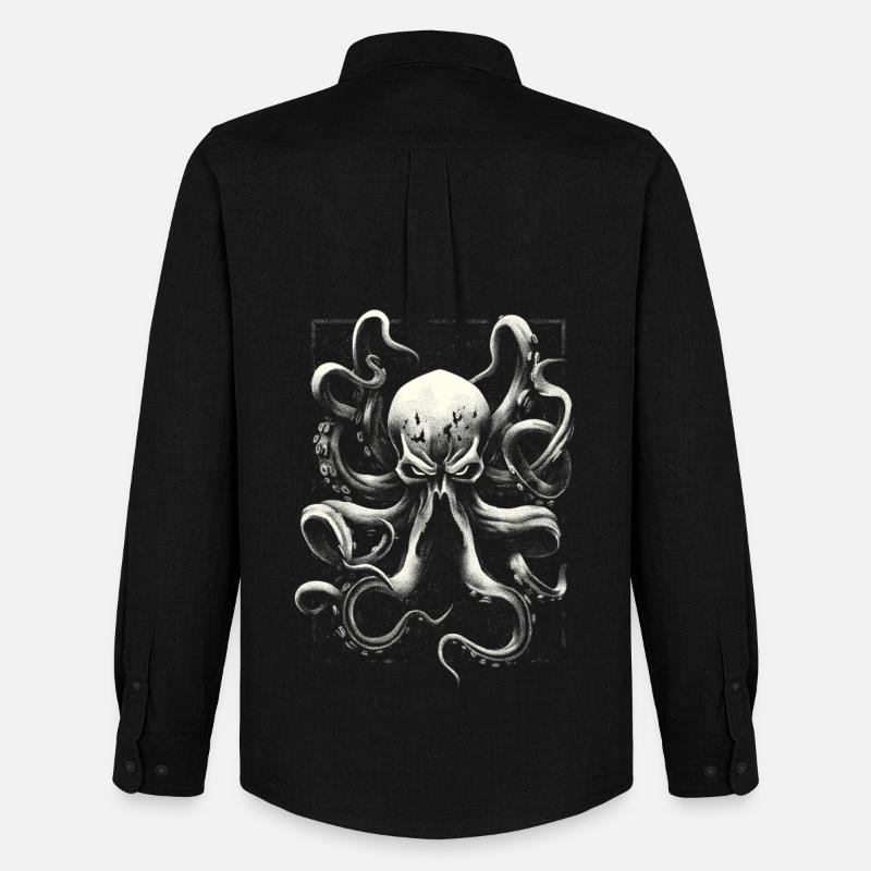 Kraken - Männer Oxford Hemd von Stanley/Stella - Schwarz