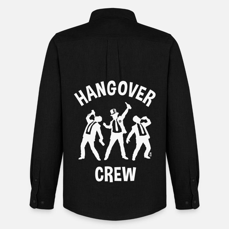 Squadra per la sbornia (Birra per addio al celibato, Birra / W) - Stanley/Stella Camicia Oxford uomo - nero