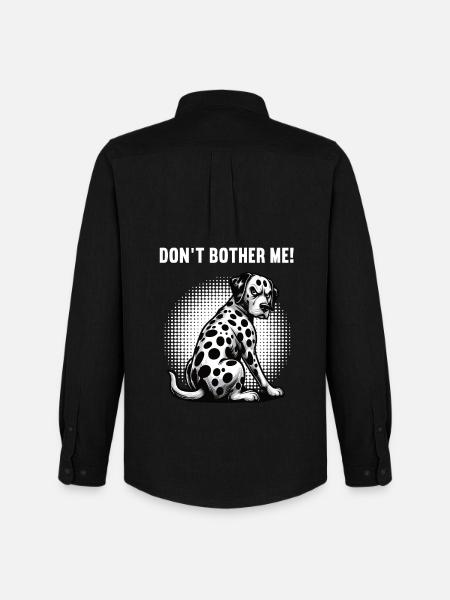 Don't Bother Me Dalmatians Dalmatian Owners - Men's Oxford Shirt by Stanley/Stella - black