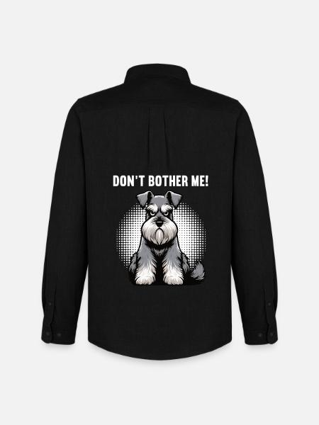 Don't Bother Me Schnauzer Riesenschnauzer - Men's Oxford Shirt by Stanley/Stella - black