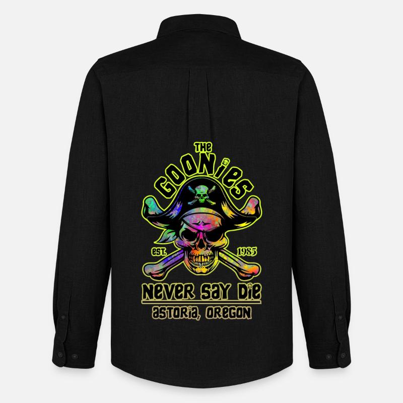 THE GOONIES 6 - Männer Oxford Hemd von Stanley/Stella - Schwarz