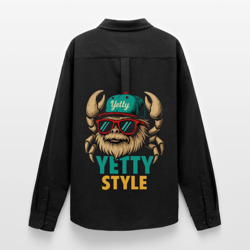 Yetty Style Yeti Graphic Männer Oxford Hemd von Stanley/Stella