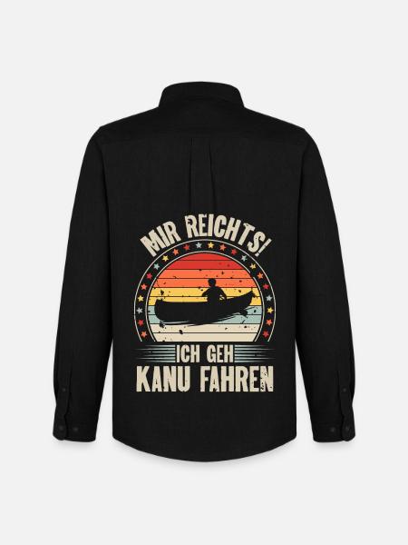 Kanu Kanut Kanutin Kanufahrer - Männer Oxford Hemd von Stanley/Stella - Schwarz