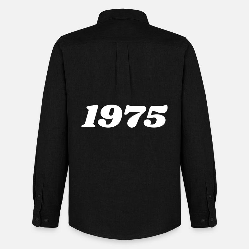 1975 - Männer Oxford Hemd von Stanley/Stella - Schwarz