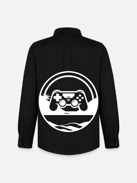 Video Games Graphics - Men's Oxford Shirt by Stanley/Stella - black