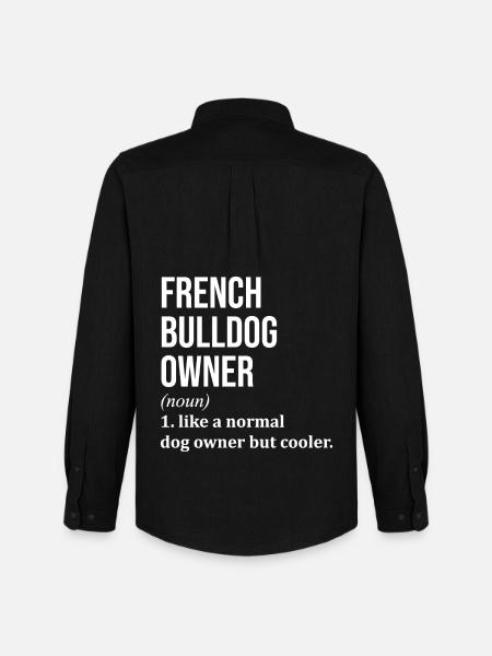 Bouledogue français Bouledogue français Bouledogue français - Chemise Oxford homme Stanley/Stella - noir