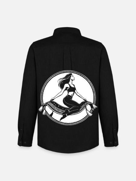 Flying Carpet Design – Magical Orient - Men's Oxford Shirt by Stanley/Stella - black