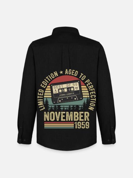 November 1959 - Men's Oxford Shirt by Stanley/Stella - black