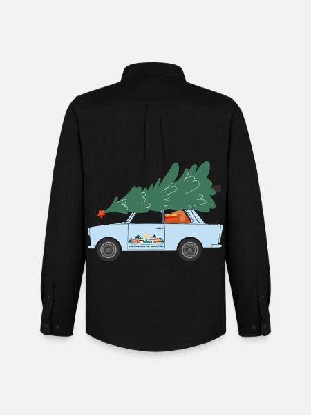 Christmas at Home (Trabi Edition) - Men's Oxford Shirt by Stanley/Stella - black
