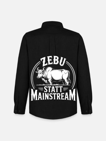 Zebu instead of mainstream - Men's Oxford Shirt by Stanley/Stella - black