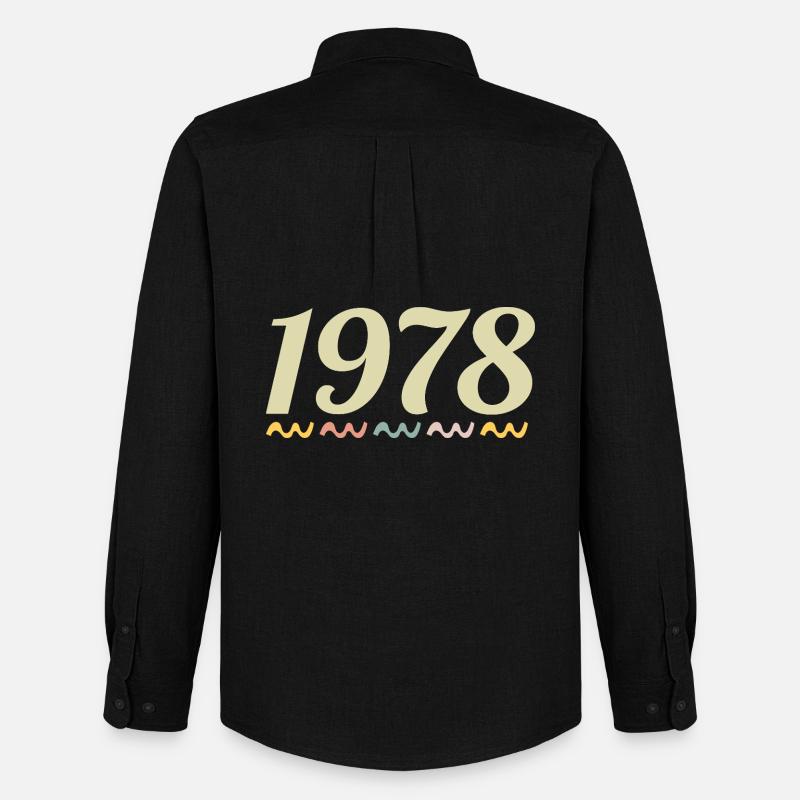 1978 - Männer Oxford Hemd von Stanley/Stella - Schwarz