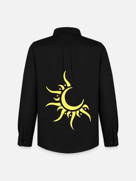 Sonne & Mond - Männer Oxford Hemd von Stanley/Stella - Schwarz