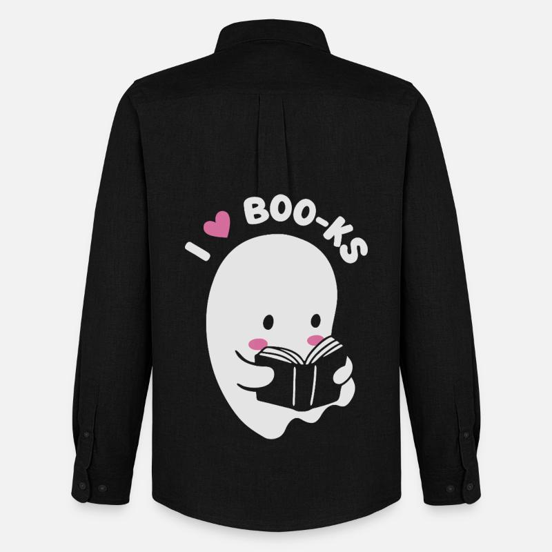 Ich liebe Boo-ks - Männer Oxford Hemd von Stanley/Stella - Schwarz