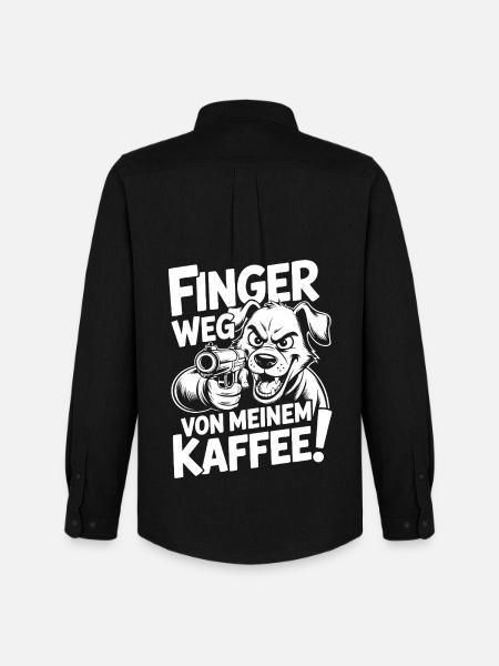 Hands off my coffee - Men's Oxford Shirt by Stanley/Stella - black