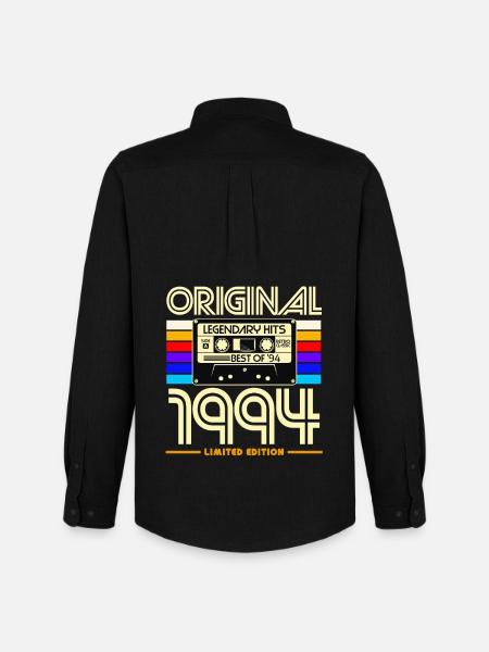 Original 1994 Limited Edition Cassette - Chemise Oxford homme Stanley/Stella - noir