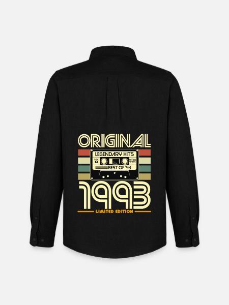 1993 Retro Hits Limited Edition - Men's Oxford Shirt by Stanley/Stella - black