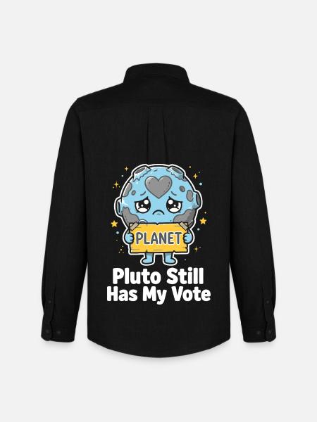Pluto Still Has My Vote - Men's Oxford Shirt by Stanley/Stella - black