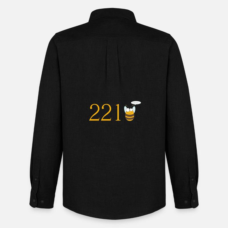 221bee - Männer Oxford Hemd von Stanley/Stella - Schwarz