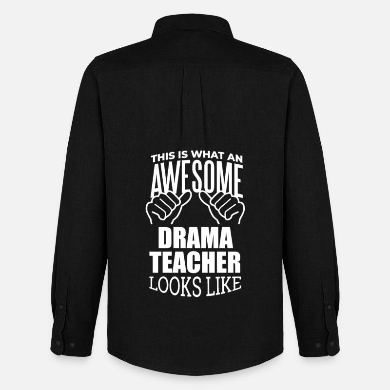 Drama - Männer Oxford Hemd von Stanley/Stella - Schwarz