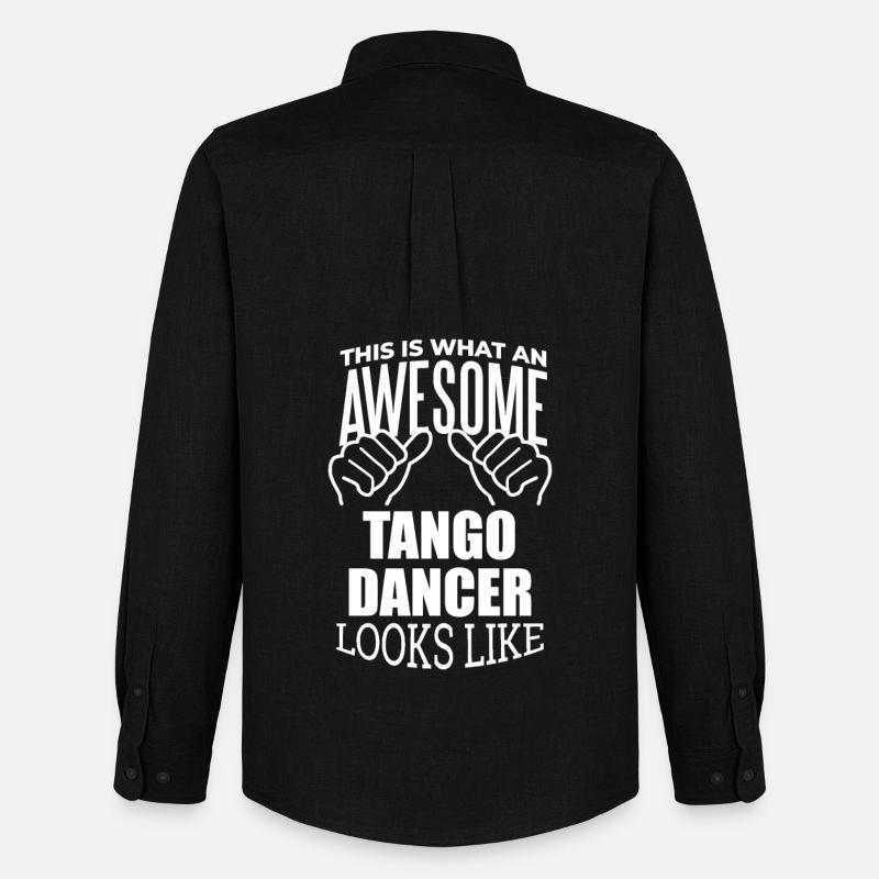 Tango - Männer Oxford Hemd von Stanley/Stella - Schwarz