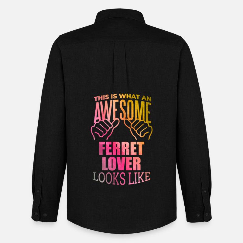 Frettchen - Männer Oxford Hemd von Stanley/Stella - Schwarz