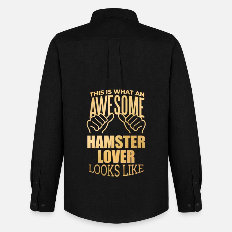 Hamster - Männer Oxford Hemd von Stanley/Stella - Schwarz