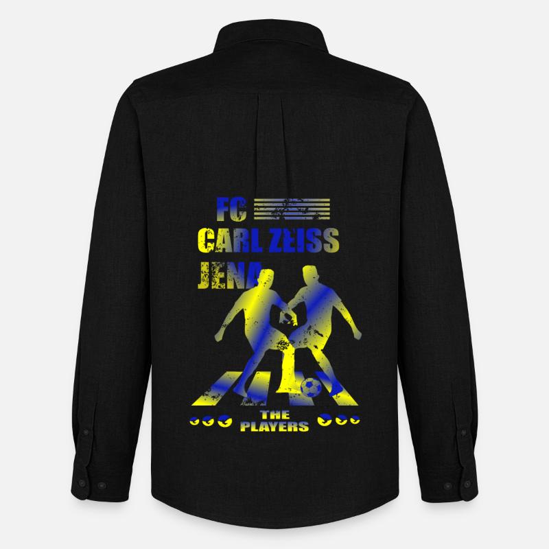 FC Carl Zeiss Jena - Männer Oxford Hemd von Stanley/Stella - Schwarz