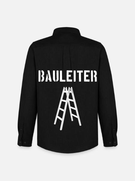 Bauleiter / Bau-Leiter - Männer Oxford Hemd von Stanley/Stella - Schwarz