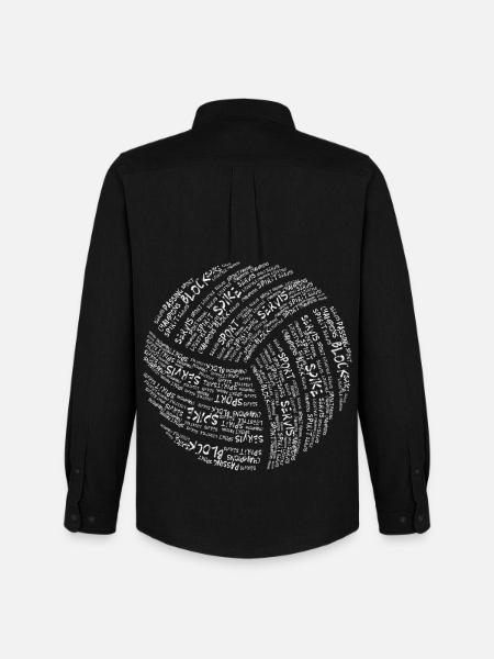 Volleyball - Men's Oxford Shirt by Stanley/Stella - black