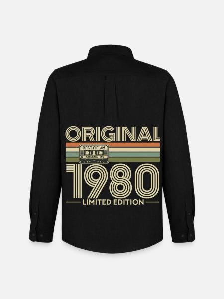 Original 1980 Nostalgia Edition - Men's Oxford Shirt by Stanley/Stella - black