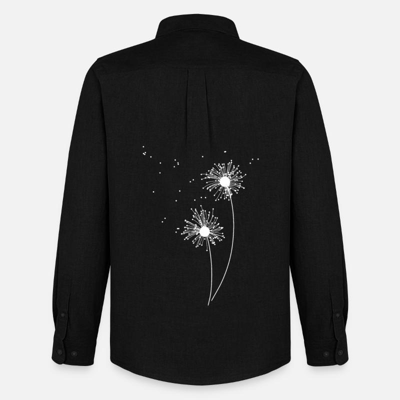 Pusteblume - Männer Oxford Hemd von Stanley/Stella - Schwarz