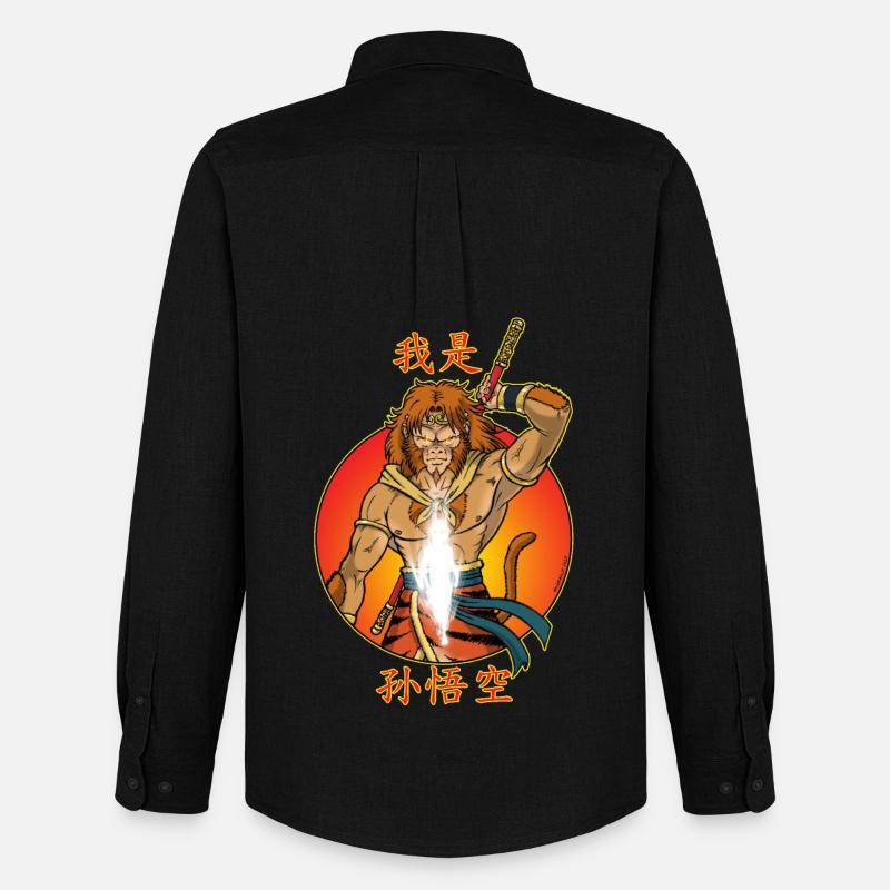 Ich bin Sun Wukong - Männer Oxford Hemd von Stanley/Stella - Schwarz