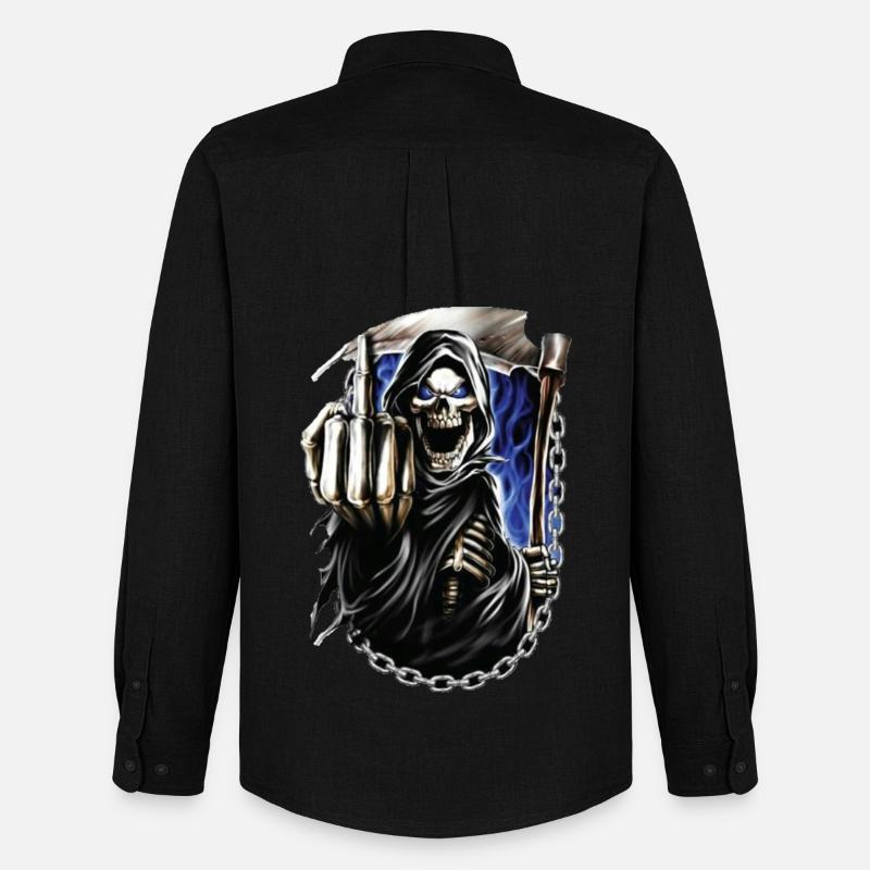 Reaper - Men's Oxford Shirt by Stanley/Stella - black