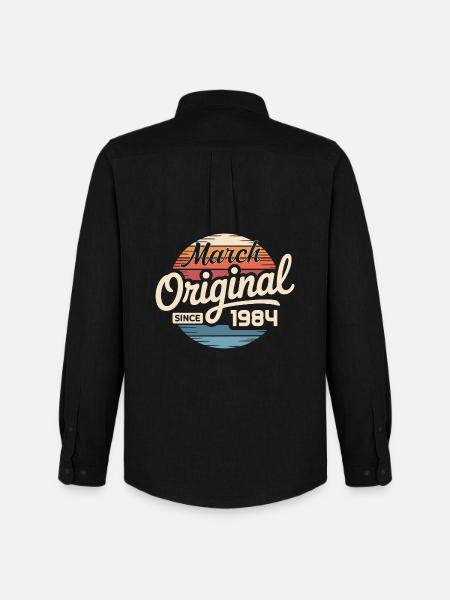 Legendary since march 1984 - Men's Oxford Shirt by Stanley/Stella - black