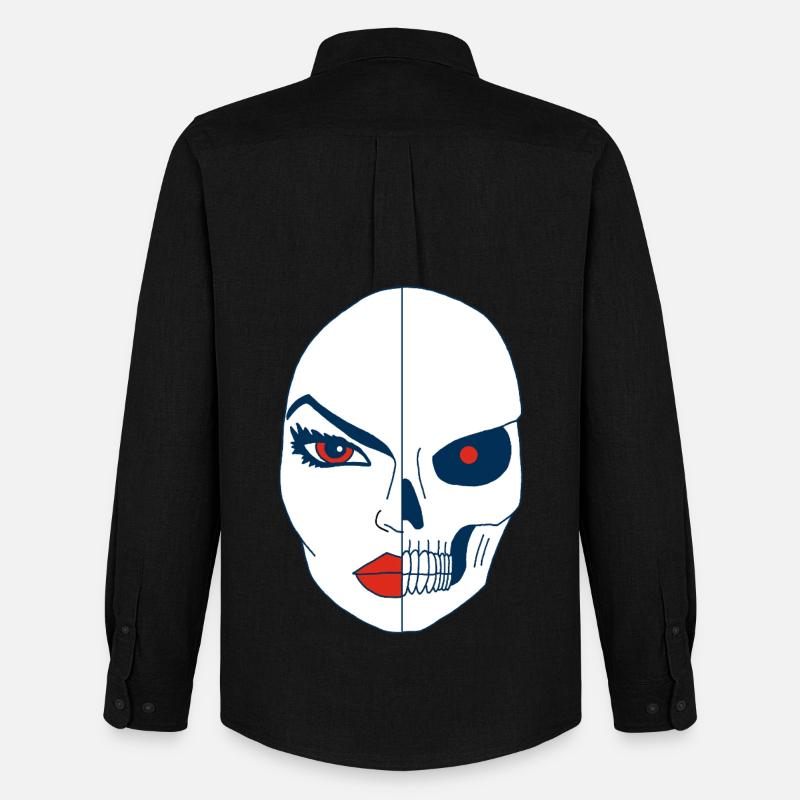 La morte e il suo volto - Stanley/Stella Camicia Oxford uomo - nero