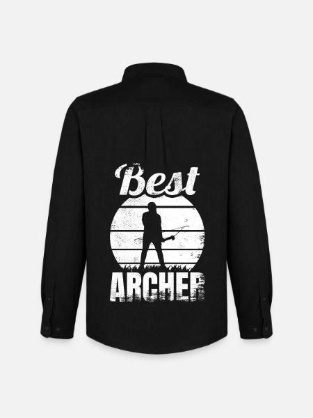 Best Archer - Men's Oxford Shirt by Stanley/Stella - black