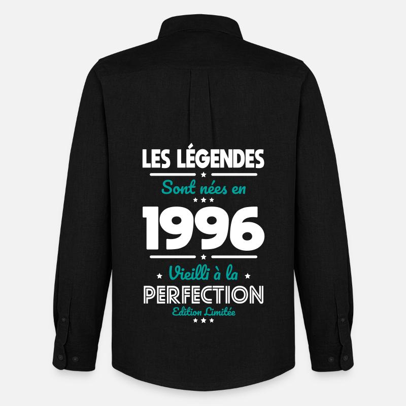 1996 – Legends – Perfekt gereift - Männer Oxford Hemd von Stanley/Stella - Schwarz