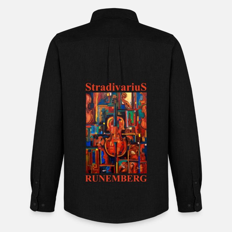 STRADIVARI Louis RUNEMBERG © Adagp - Männer Oxford Hemd von Stanley/Stella - Schwarz