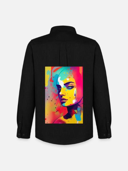 Abstract art - Men's Oxford Shirt by Stanley/Stella - black