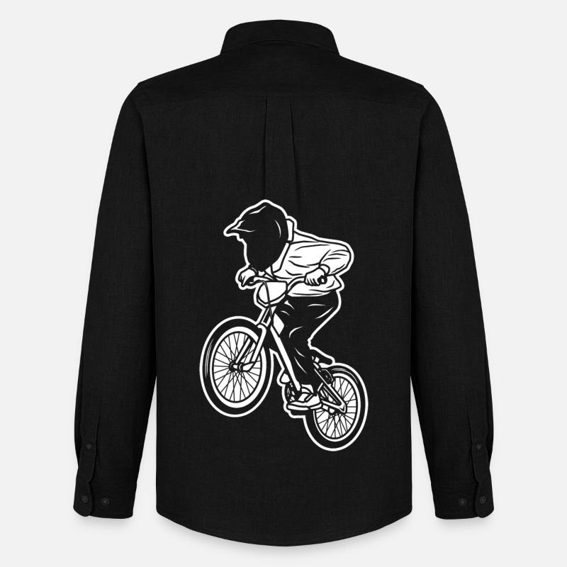 BMX Kind - Männer Oxford Hemd von Stanley/Stella - Schwarz
